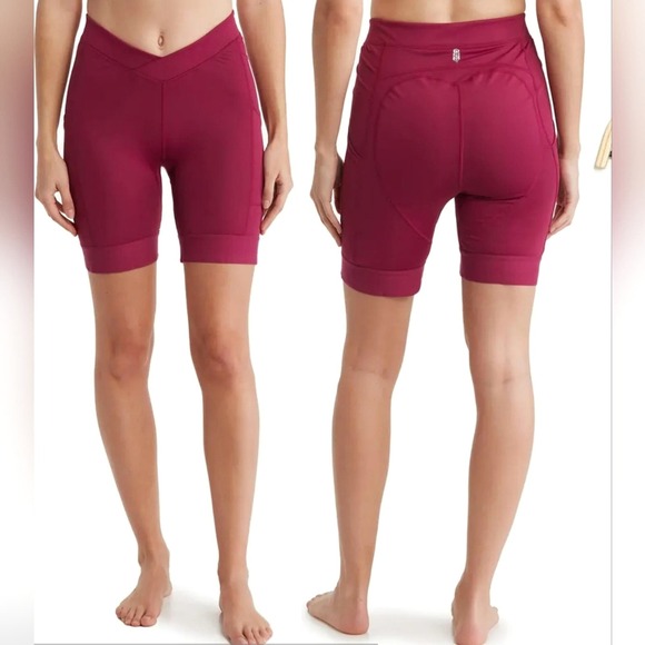 FP Movement by Free People Pants - Free People Movement In the Saddle Bike Shorts Womens Medium Pink Red New